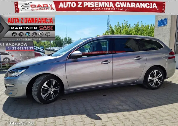 mazowieckie Peugeot 308 cena 32900 przebieg: 209000, rok produkcji 2015 z Płońsk